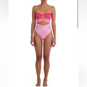 NWOT baobab ola one piece moonstone twist front ombré swimsuit 12239
